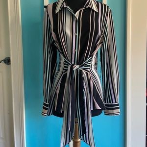 Tommy Hilfiger Button Up Shirt With Waist Ribbon